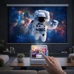 بروجكتر سينمائي منزلي مع شاشة تشغيل مدمجة - 6