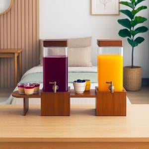 طقم تقديم المشروبات الخشبي من روح - 2