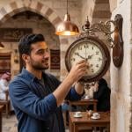 ساعة حائط أوروبية بطابع كلاسيكي - 4