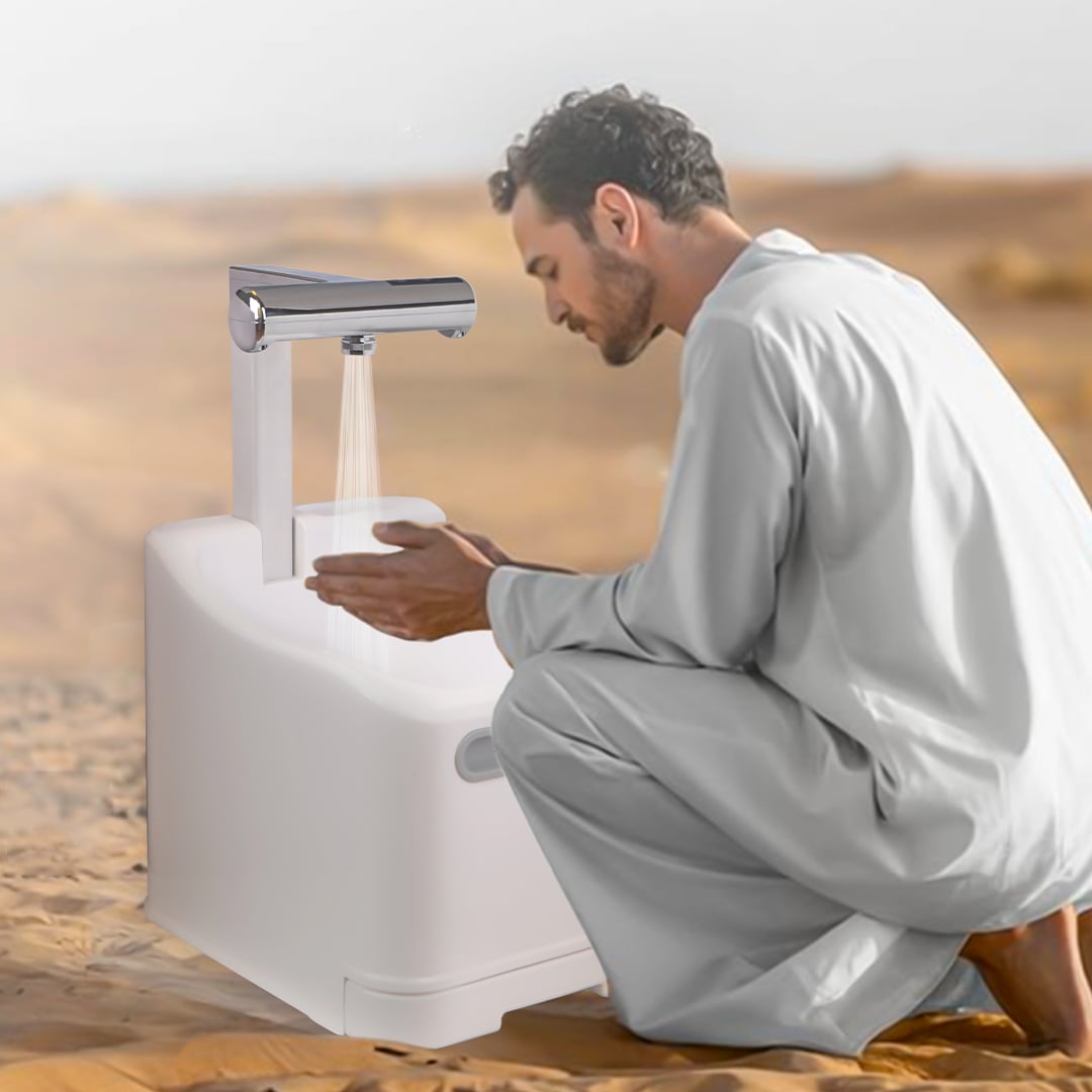 جهاز وضوء متنقل ذاتي التنظيف - 3