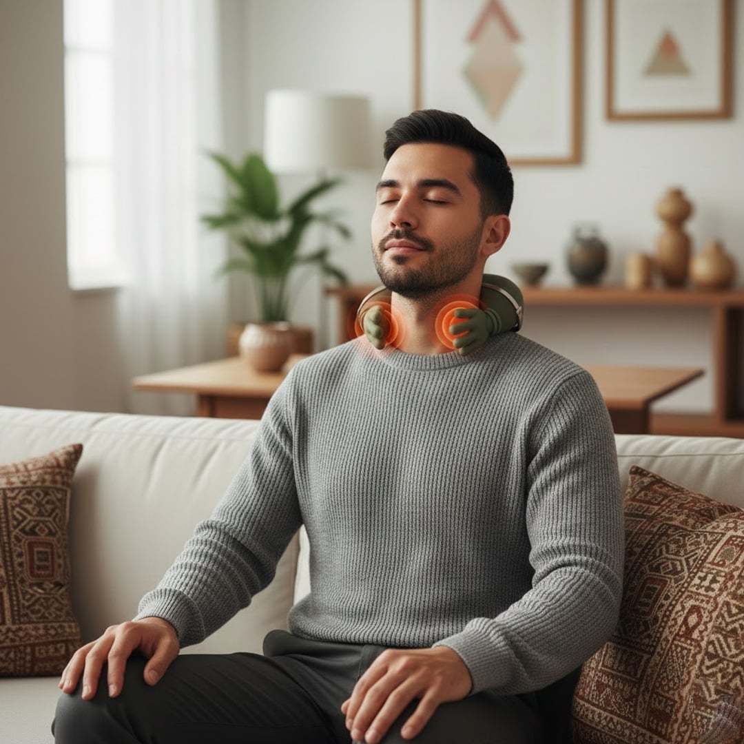 جهاز مساج الرقبة والكتف بتقنية اليد البشرية - 13