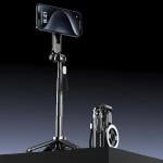 ميني سيلفي ستك محمولة مع قاعدة ثلاثية - 6