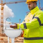 مغسلة متنقلة مع خزان مياه للرحلات - 17