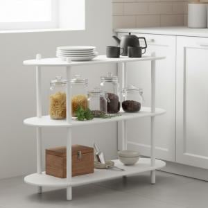 وحدة رفوف عرض وتخزين بثلاث طبقات