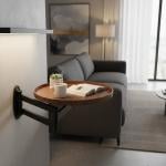 طاولة قهوة جدارية بذراع متحرك - 13