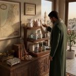 ركن تنظيم أكواب القهوة والضيافة الخشبي - 14