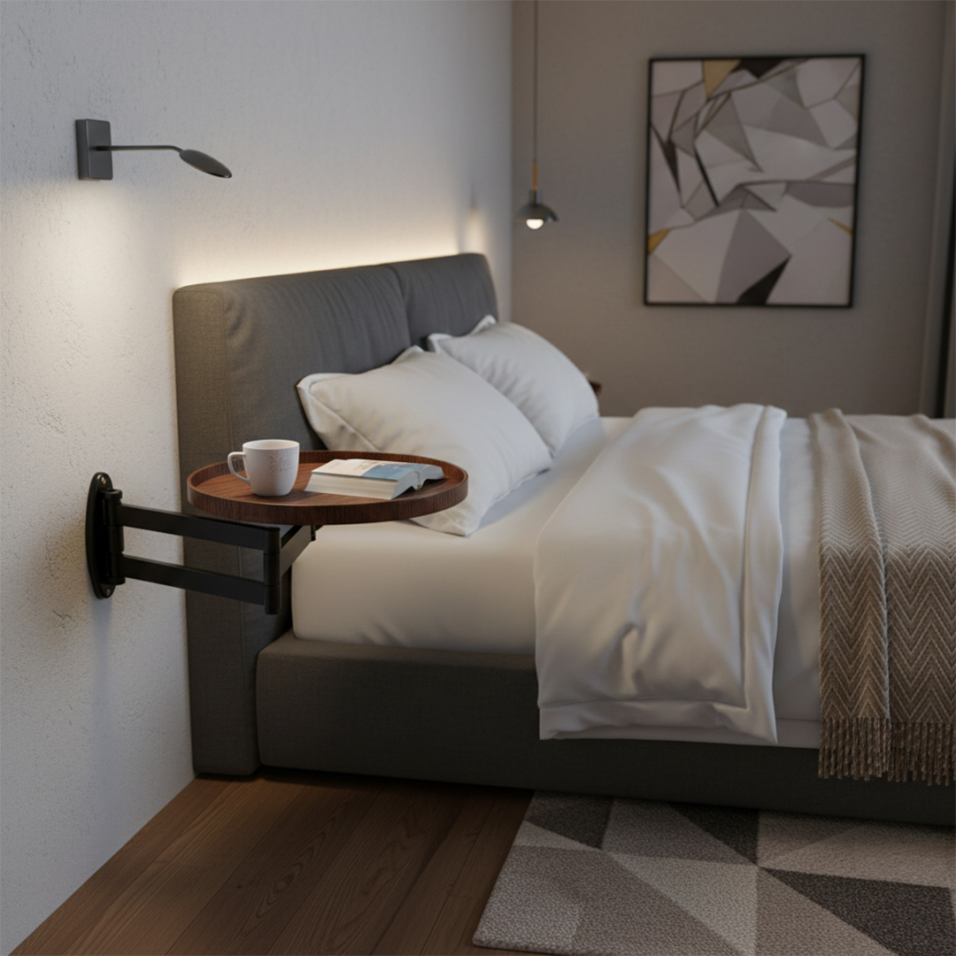 طاولة قهوة جدارية بذراع متحرك - 14