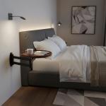 طاولة قهوة جدارية بذراع متحرك - 14