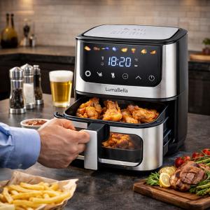 قلاية هوائية ذكية بسعة 8.5 لتر من LumaBella - 4