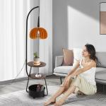 Modern Floor Lamp with Built-In Shelves - 12