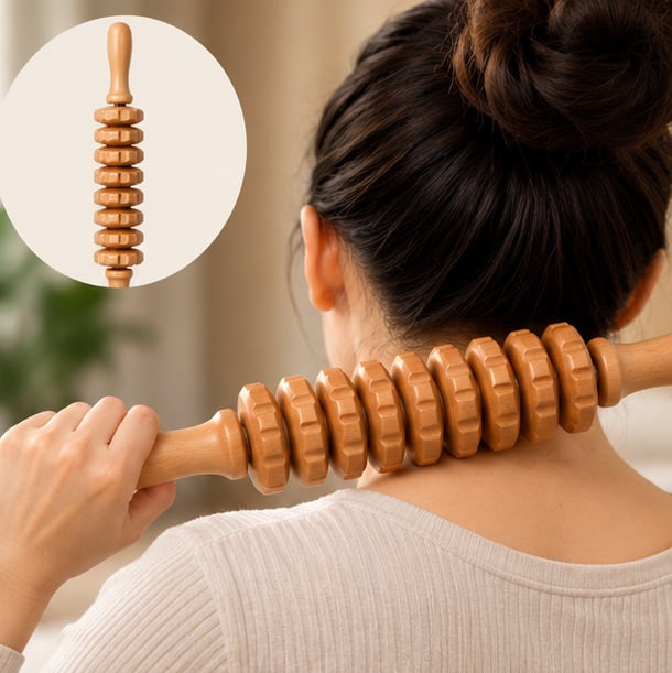 مجموعة أدوات المساج الخشبية لكامل الجسم - صورة 3