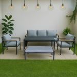 طقم جلوس خارجي مودرن مع بنش – 5 مقاعد - 13