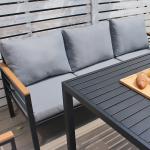طقم جلوس خارجي مودرن مع بنش – 5 مقاعد - 12