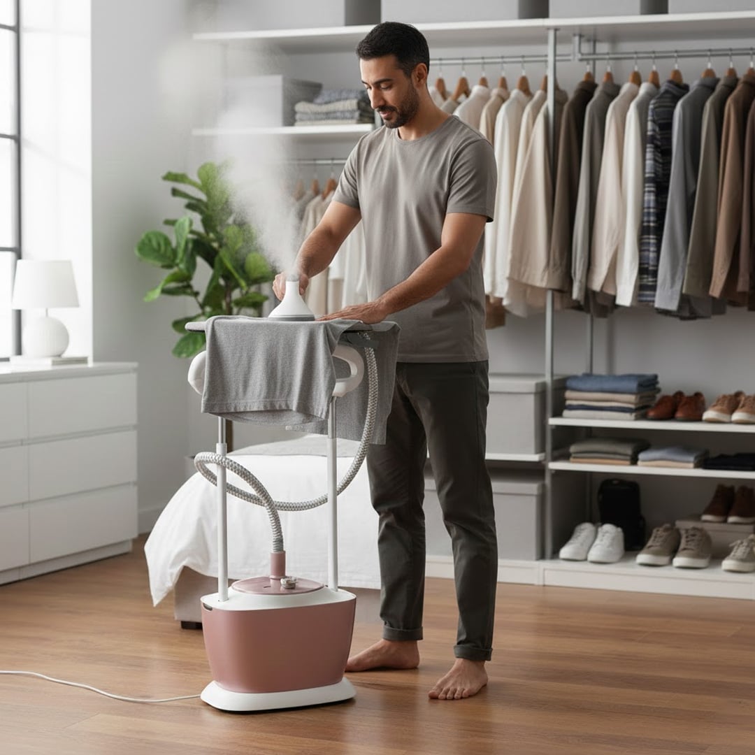 مكواة بخار عمودية للملابس مع طاولة كي - 2