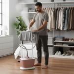 مكواة بخار عمودية للملابس مع طاولة كي - 2