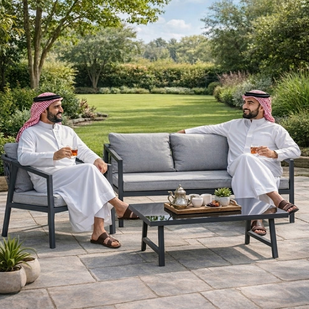 طقم جلسة تراس خارجي – 4 مقاعد - 10