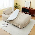 Corduroy Lazy Folding Sofa Bed - 8