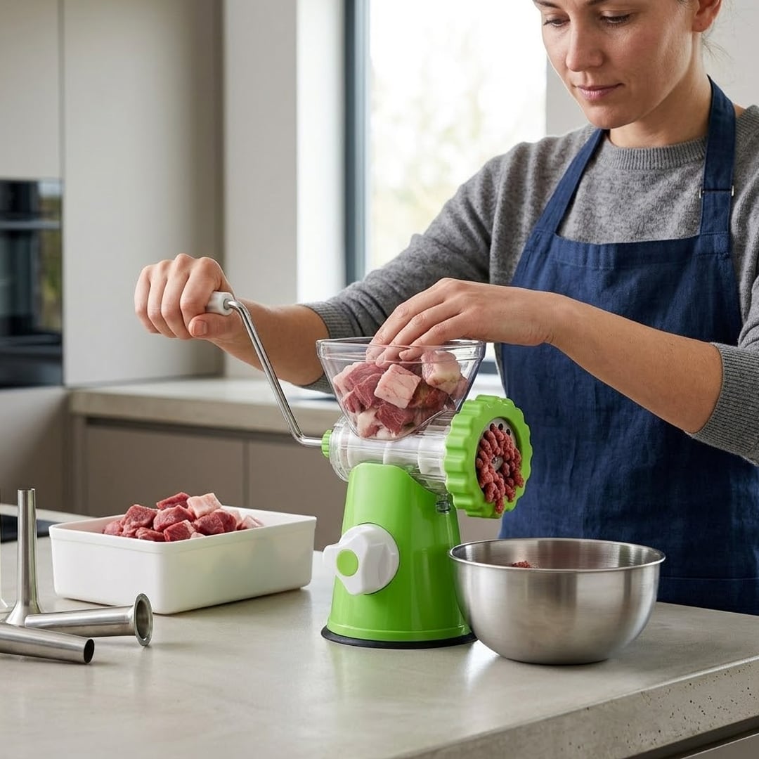 مفرمة لحمة يدوية للاستخدام المنزلي - 2