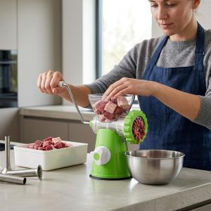 مفرمة لحمة يدوية للاستخدام المنزلي - 3