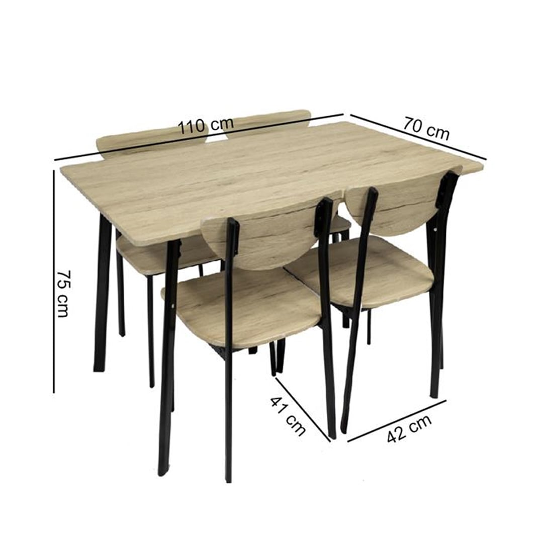 Modern Dining Table Set with 4 Chairs product thumbnail 12