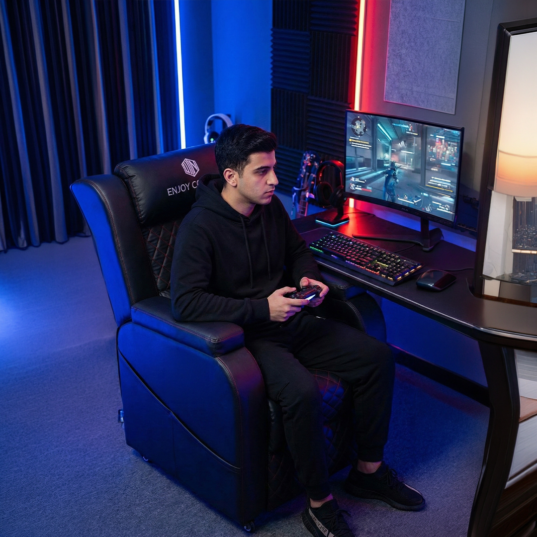 ريكلاينر ألعاب بتصميم احترافي قابل للاستلقاء - 6