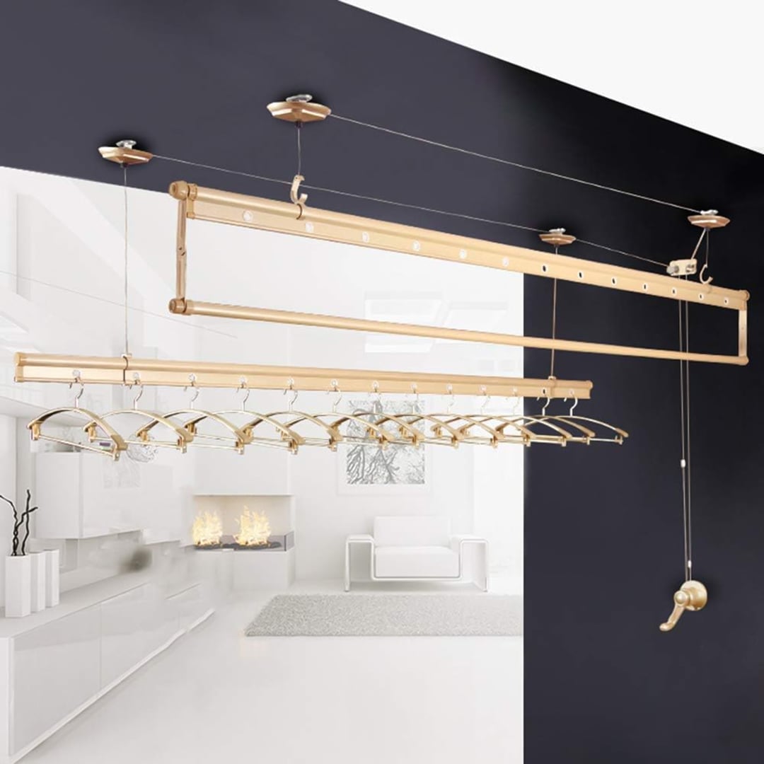 Hand-Cranked Ceiling Mounted Rack 2 m product thumbnail 3
