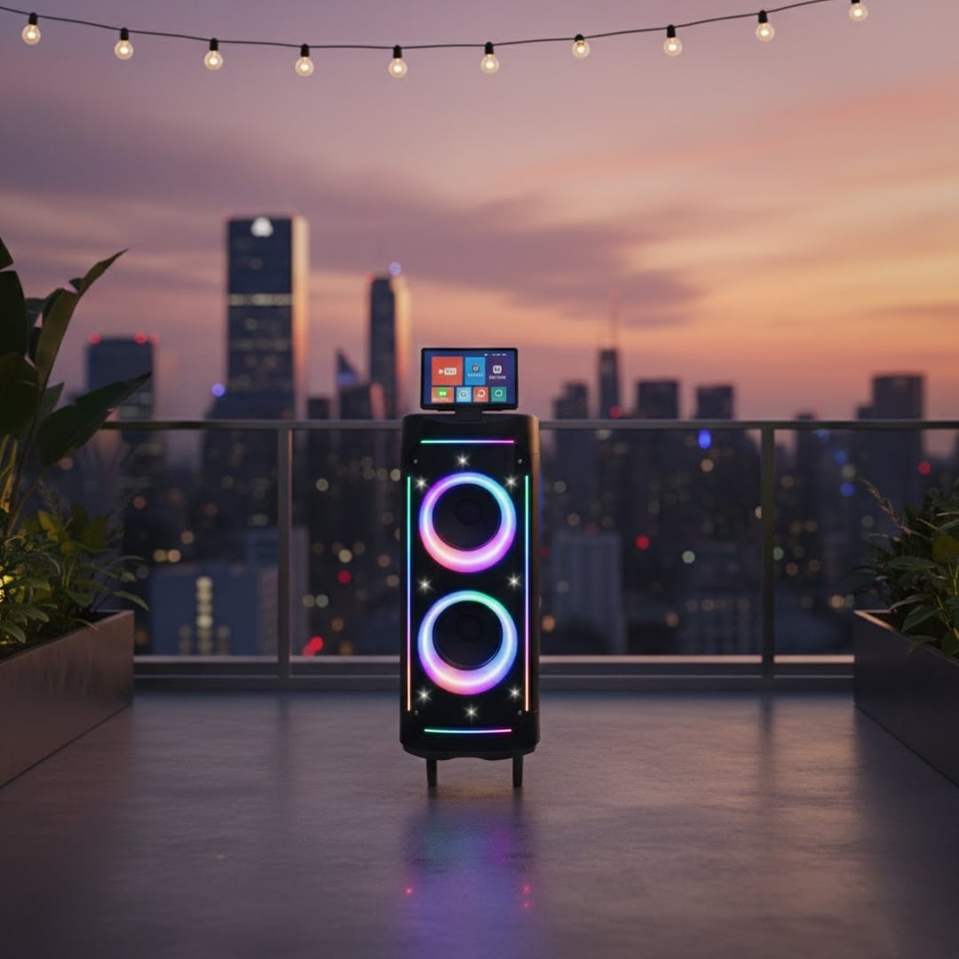 Portable Party Speaker with Touch Screen - 2