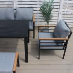 طقم جلوس خارجي مودرن مع بنش – 5 مقاعد - 9