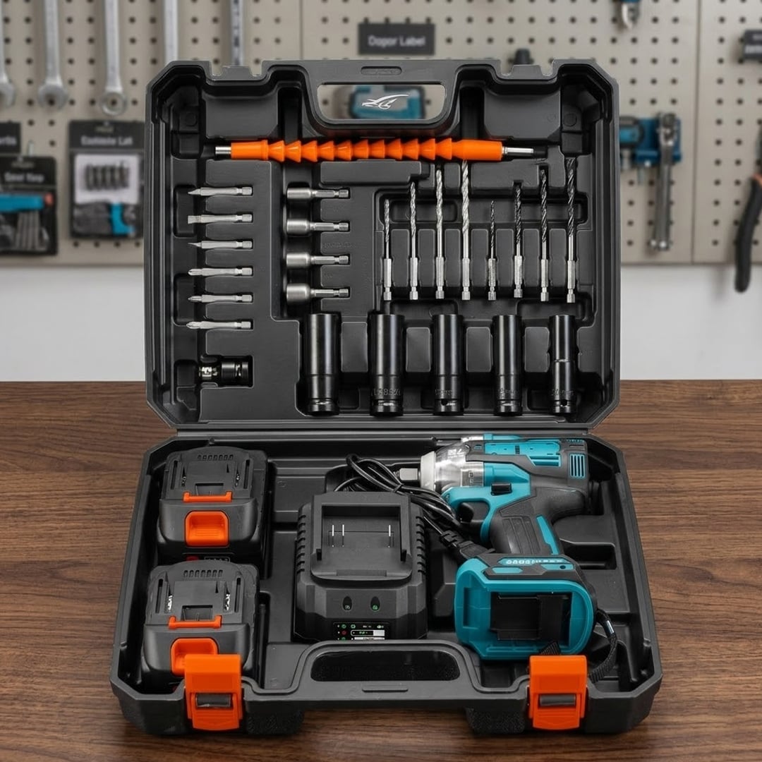 دريل شحن احترافي مع عدة متكاملة - 6