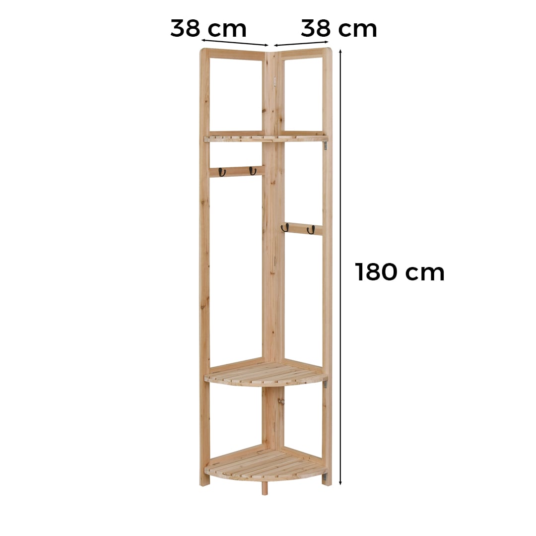Open Corner Wardrobe with Hanging Rail & Shelves product thumbnail 13