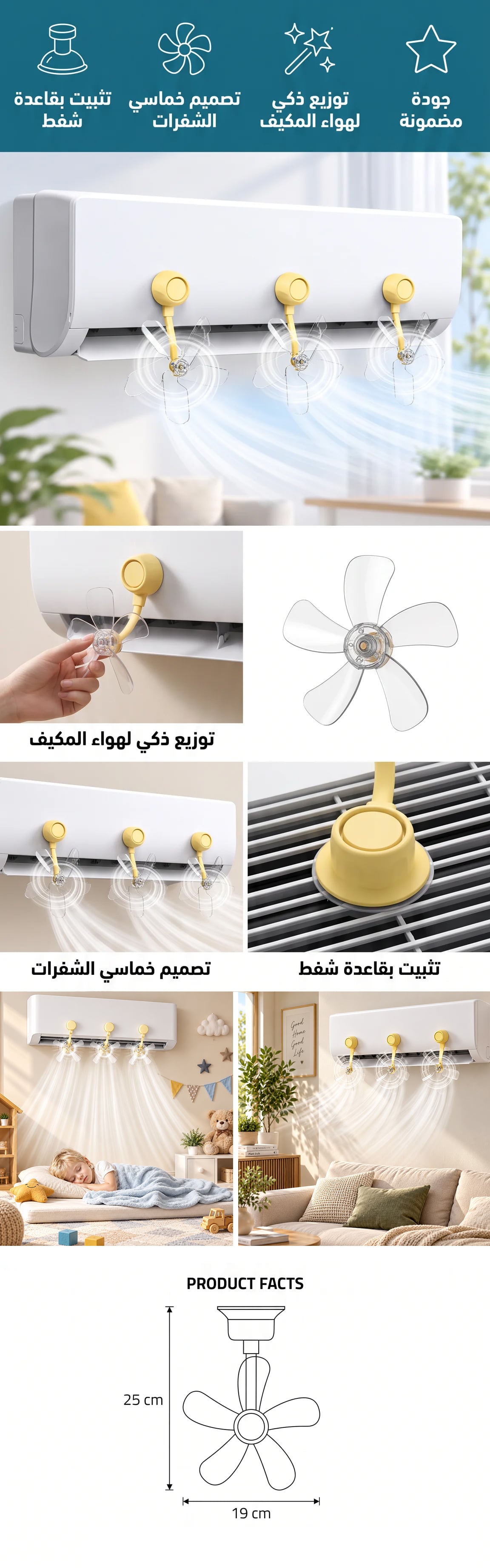 مراوح توزيع هواء المكيف - صورة توضيحية