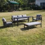 طقم جلوس خارجي مودرن مع بنش – 5 مقاعد - 3