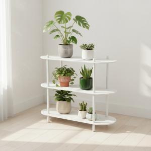 وحدة رفوف عرض وتخزين بثلاث طبقات - 4