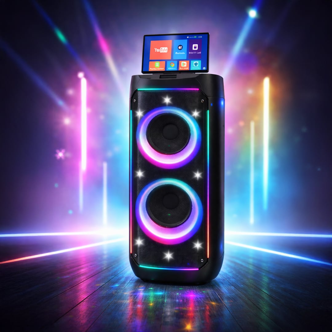 Portable Party Speaker with Touch Screen - 1