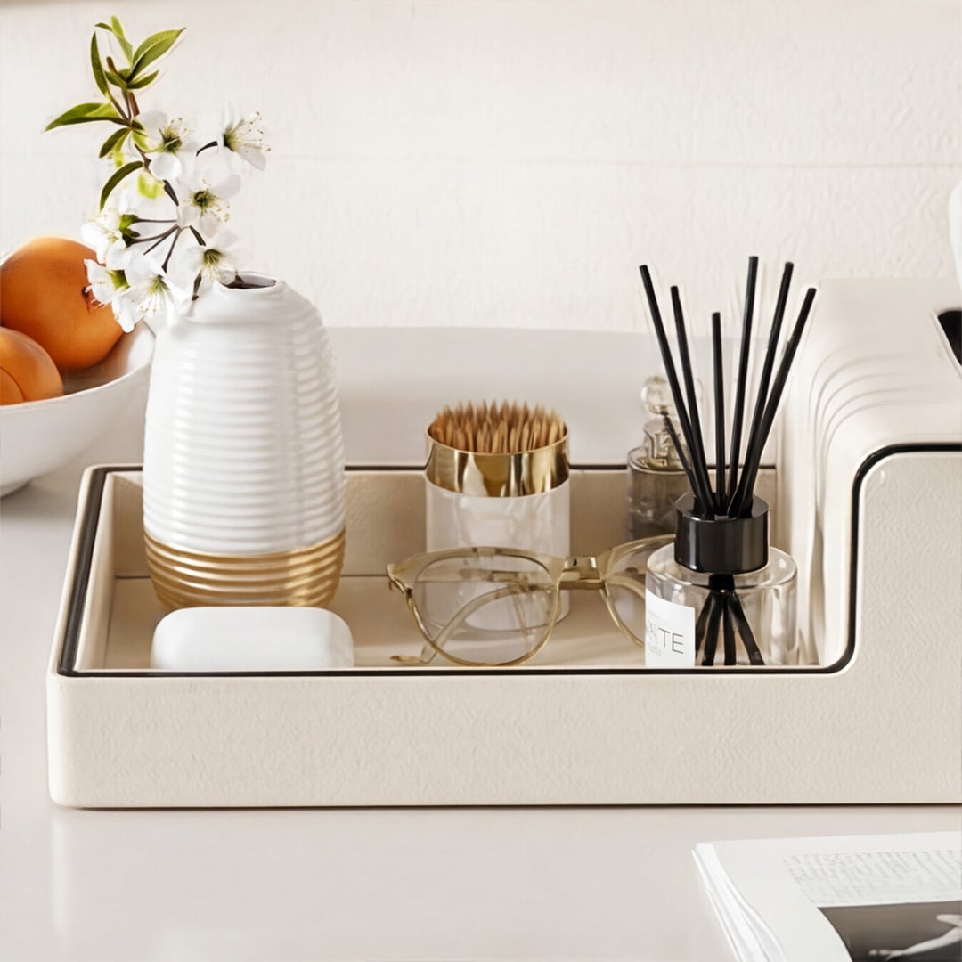 Luxury Table Organizer with Tissue Box product thumbnail 9