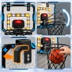 لعبة كرة سلة إلكترونية مع إضاءة LED - 8