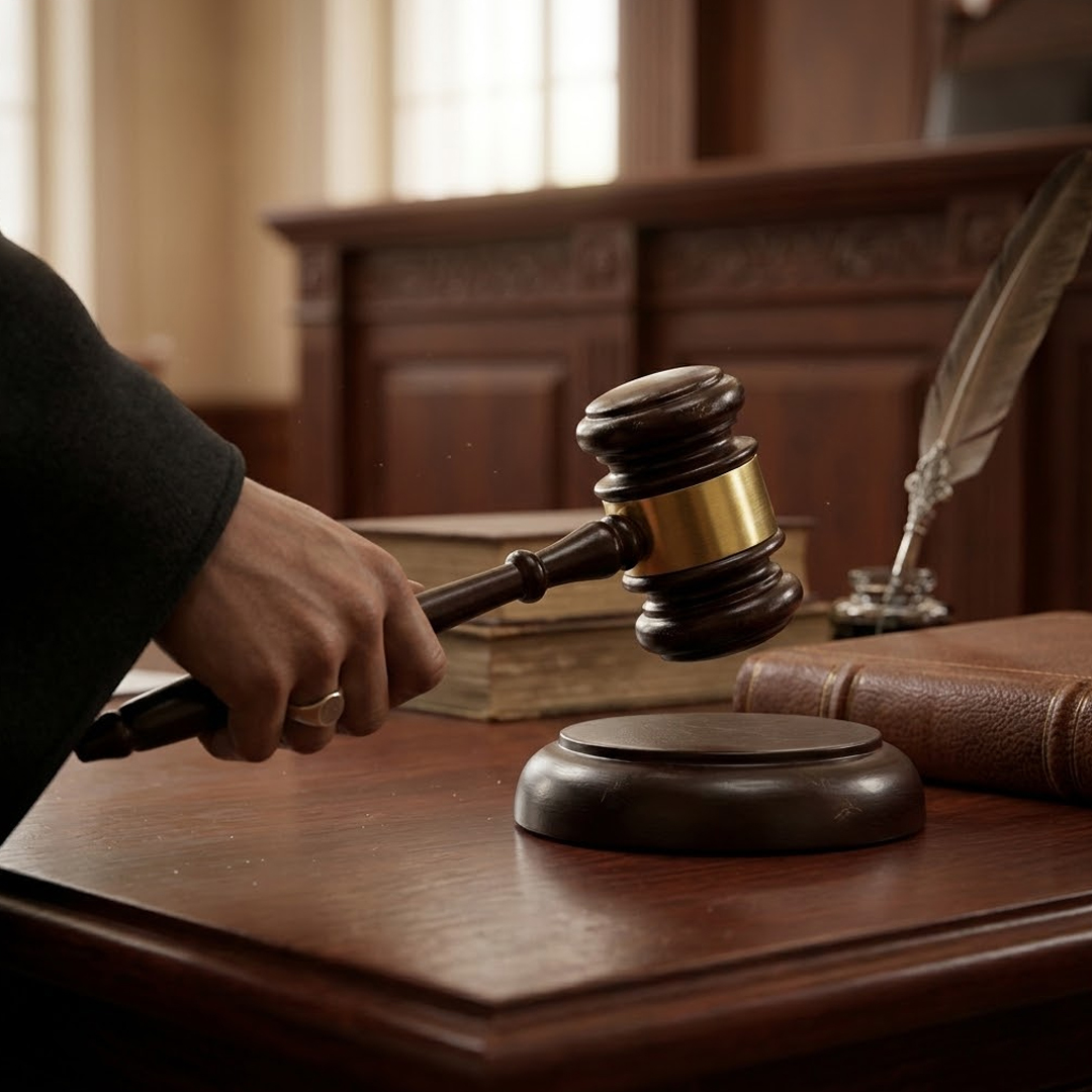 مطرقة القاضي الفاخرة مع قاعدة خشبية - 6