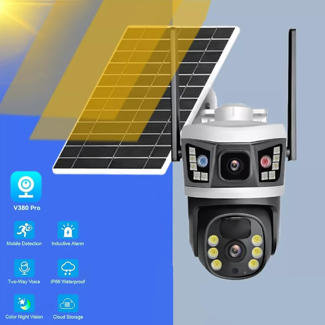 كاميرا أمان خارجية بالطاقة الشمسية مع تتبع ذكي - 9