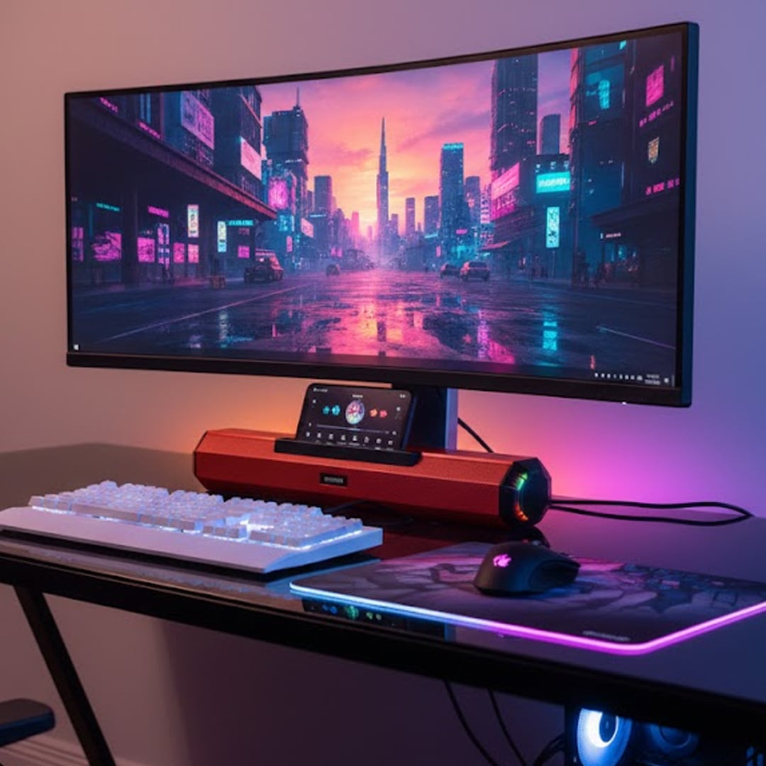 سماعة بلوتوث محمولة مع إضاءة RGB - 14