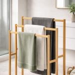 ستاند مناشف أرضي خشبي - 5