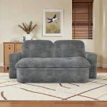 Corduroy Lazy Folding Sofa Bed - 4