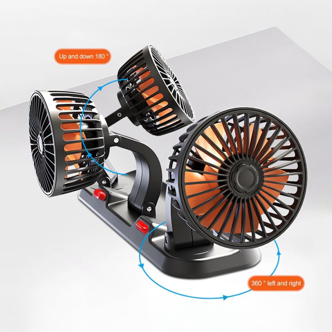 مروحة سيارة ثلاثية التبريد بتوزيع هواء 360° - 5