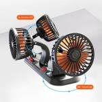 مروحة سيارة ثلاثية التبريد بتوزيع هواء 360° - 5