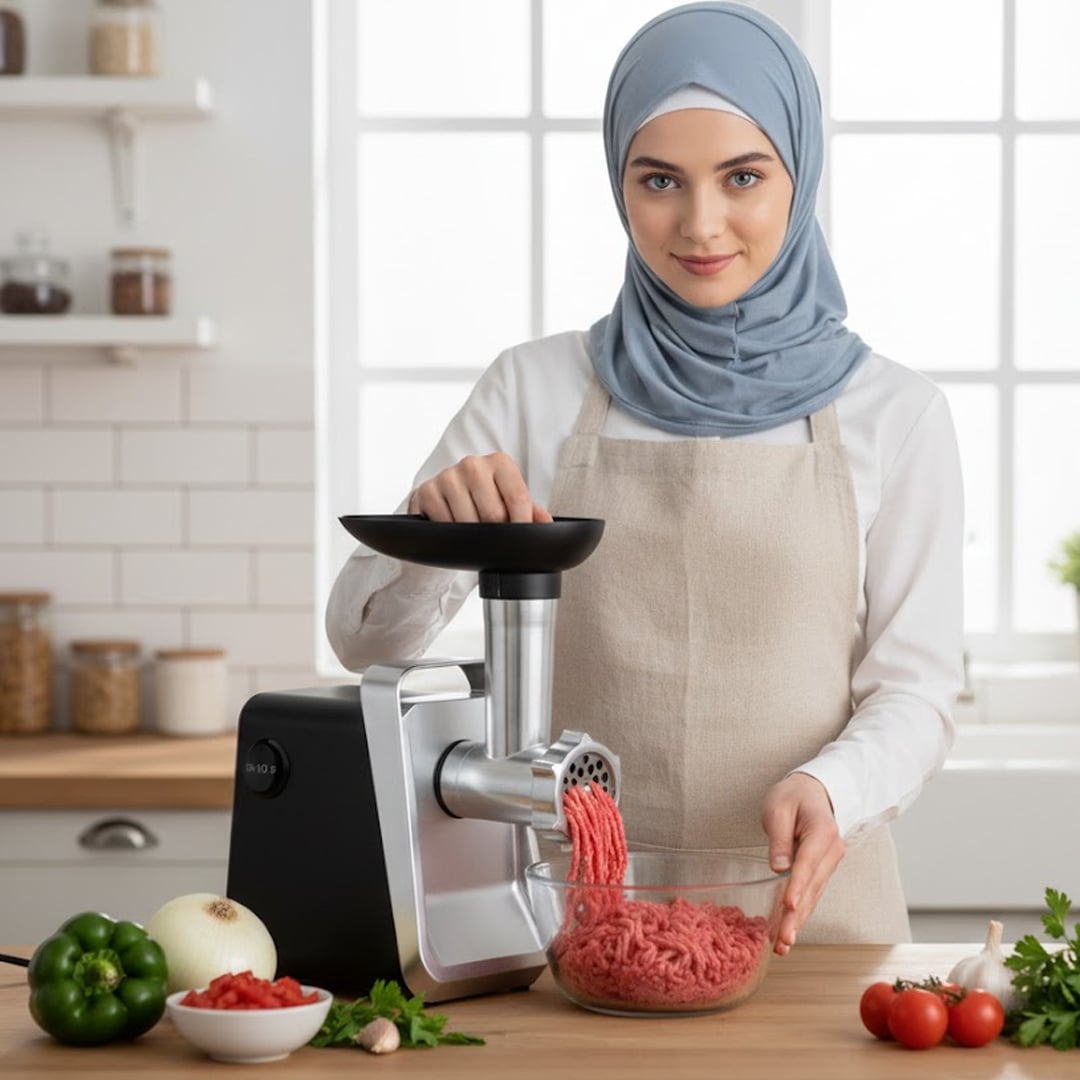 مفرمة لحم ستانلس ستيل بقوة 2800 واط من LumaBella - 6