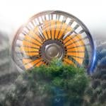 مروحة سيارة ثلاثية التبريد بتوزيع هواء 360° - 7