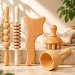 مجموعة أدوات المساج الخشبية لكامل الجسم - 4