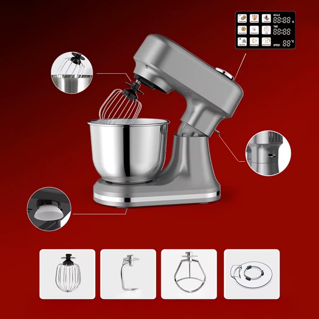 عجانة كهربائية احترافية متعددة السرعات من CHEFTRONIC - 9