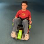 كرسي قيادة كهربائي للأطفال مع إضاءة ليزر تفاعلية - 2