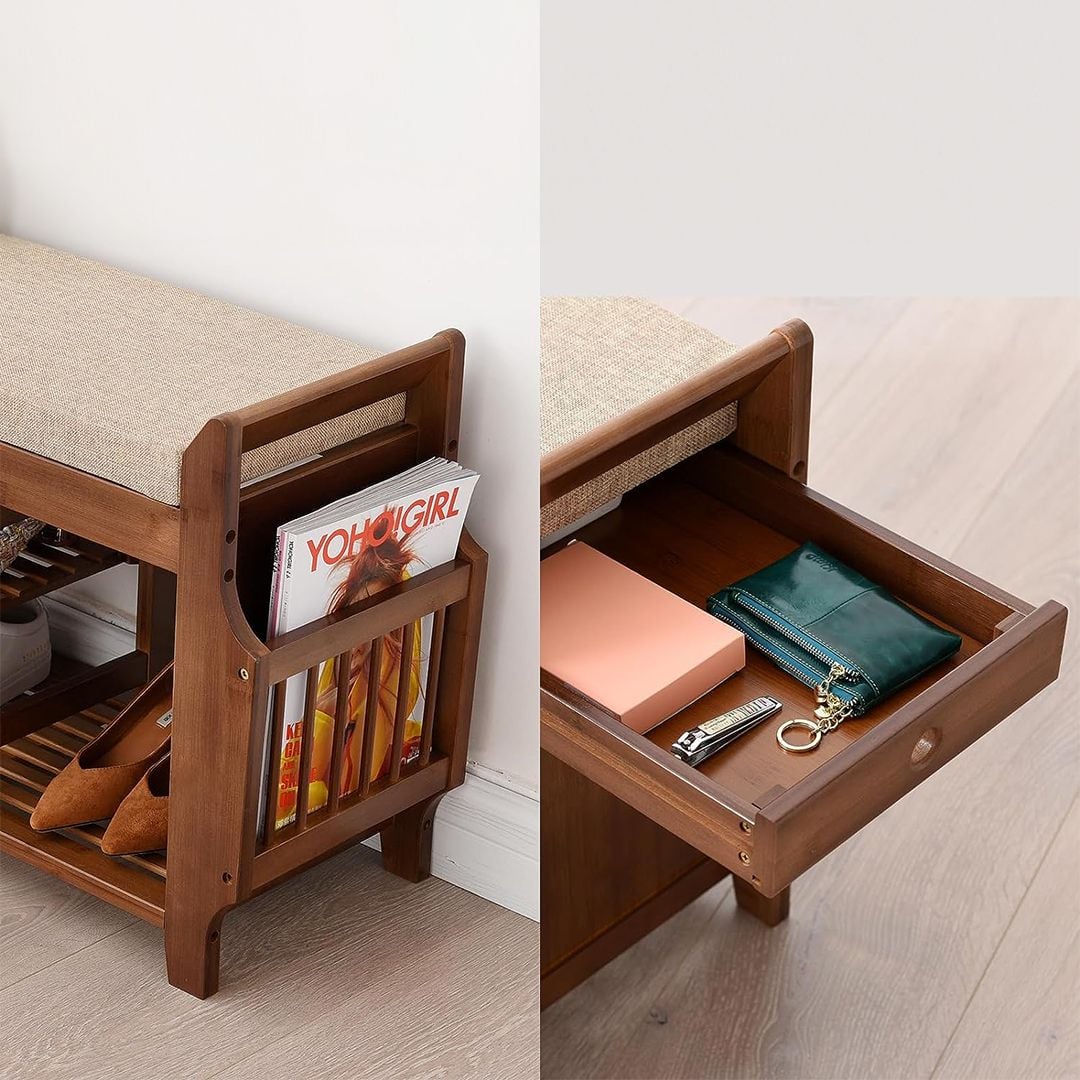 Shoe Storage Shelves with Bench Seating product thumbnail 9