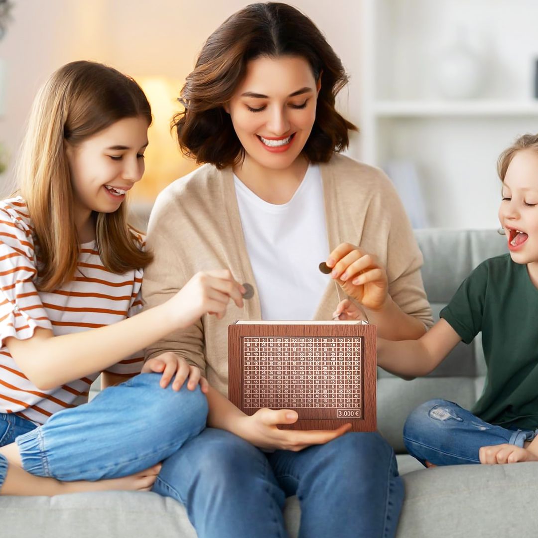 حصالة خشبية مع عداد - 4